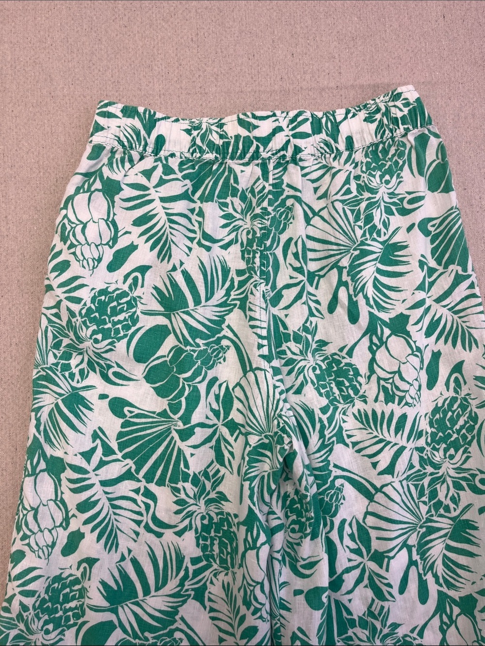 Nicole Miller New York 100% Linen Tropical Wide Leg Pants Size S - Picture 11 of 12